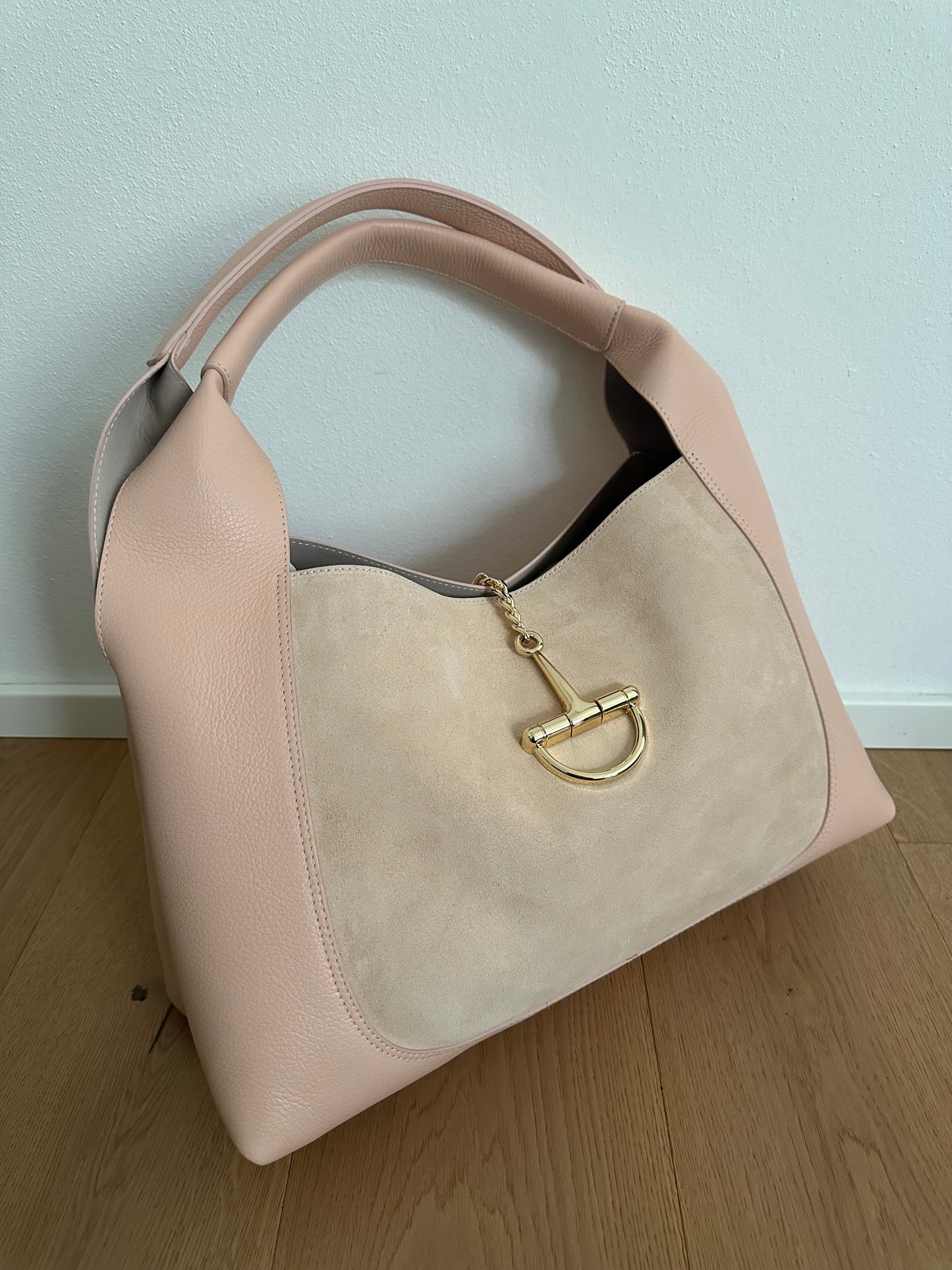 SVEVA suede/ pelle- LARGE