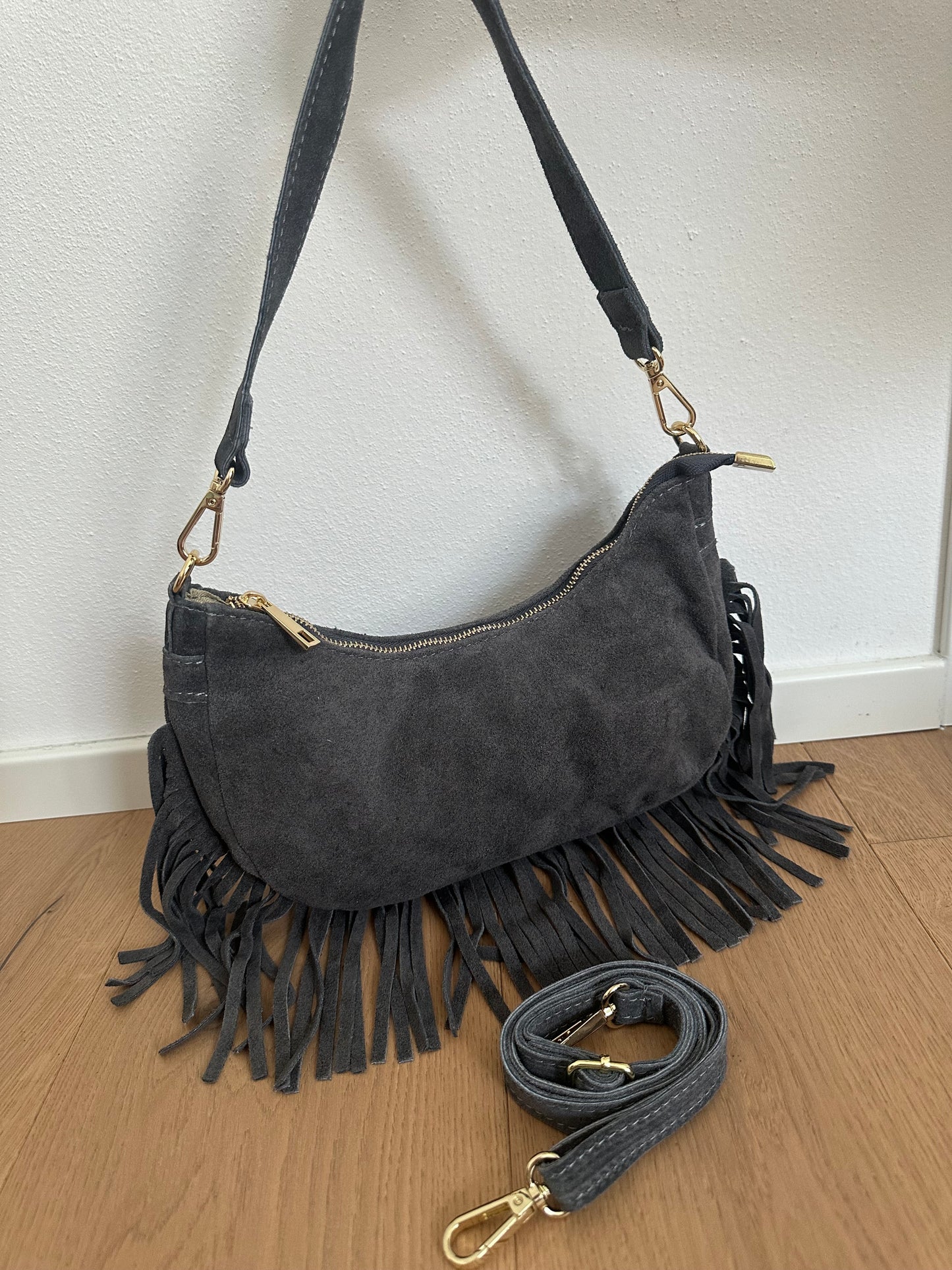 NINFEA - suede frange