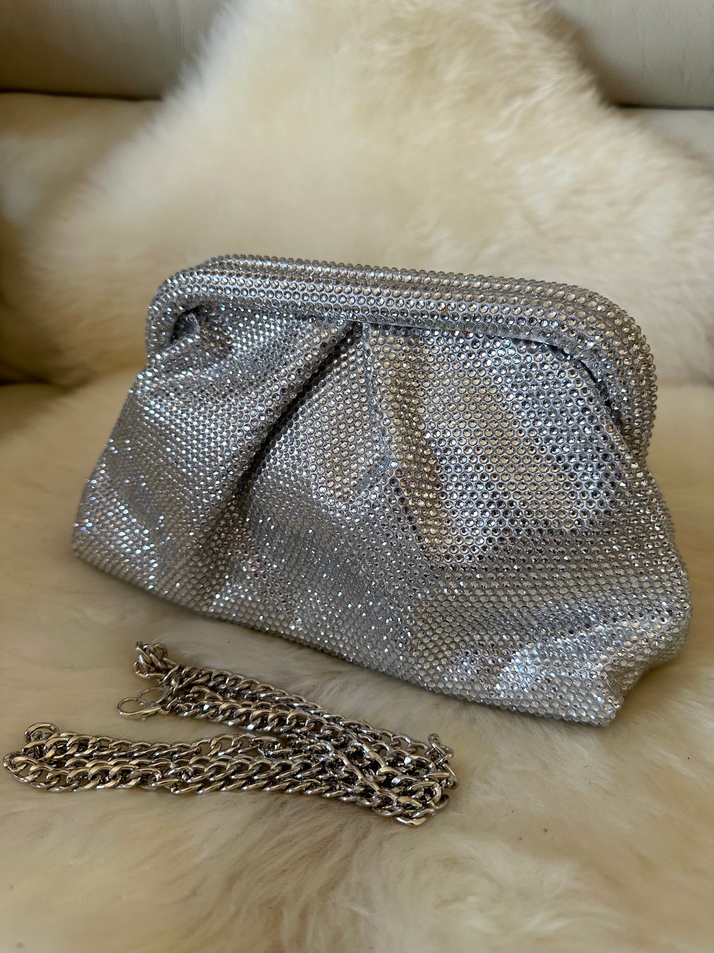 BRIGHT clutch- rhinestones