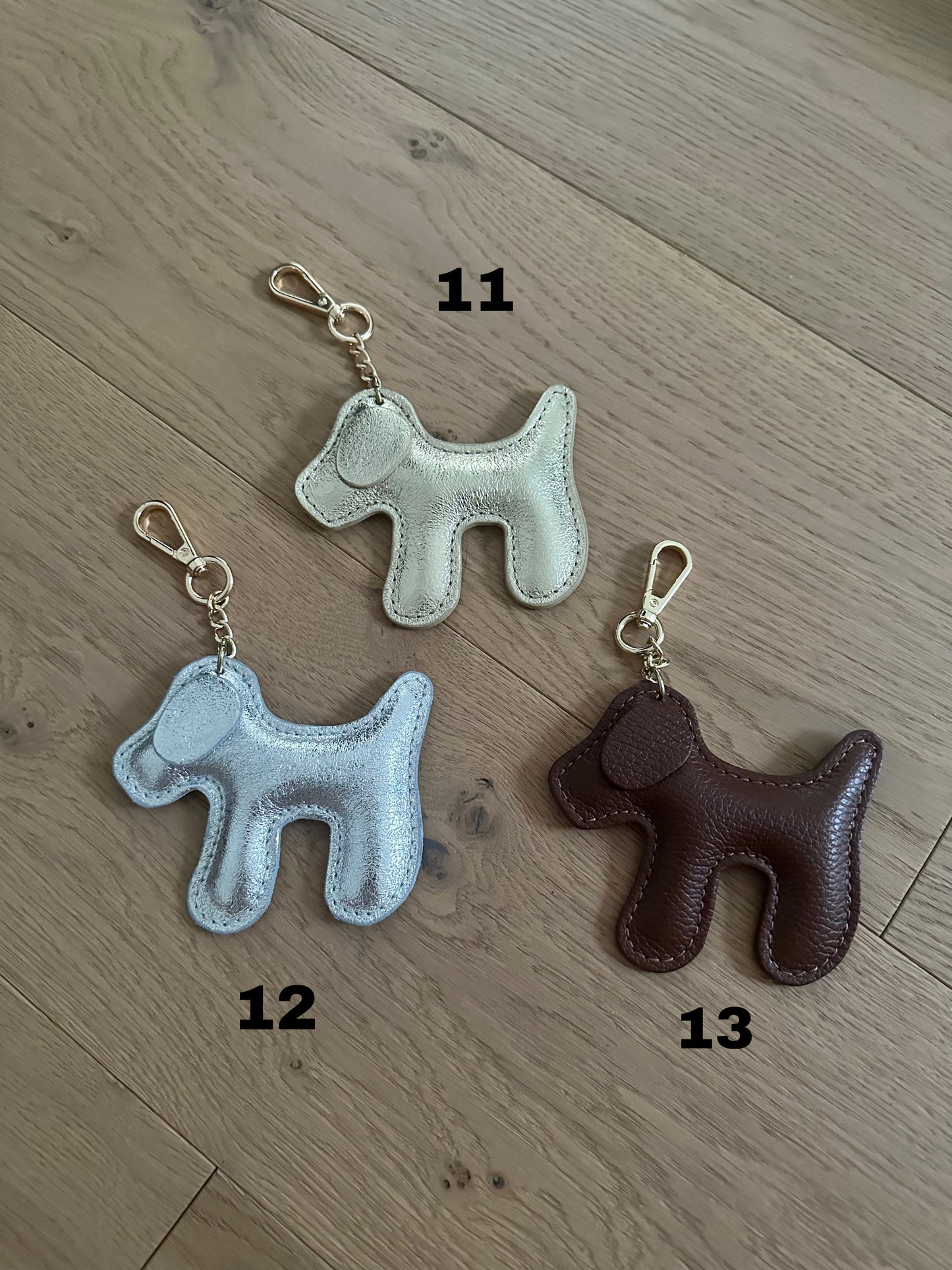 Hunde Schlüsselanhänger - Echtleder