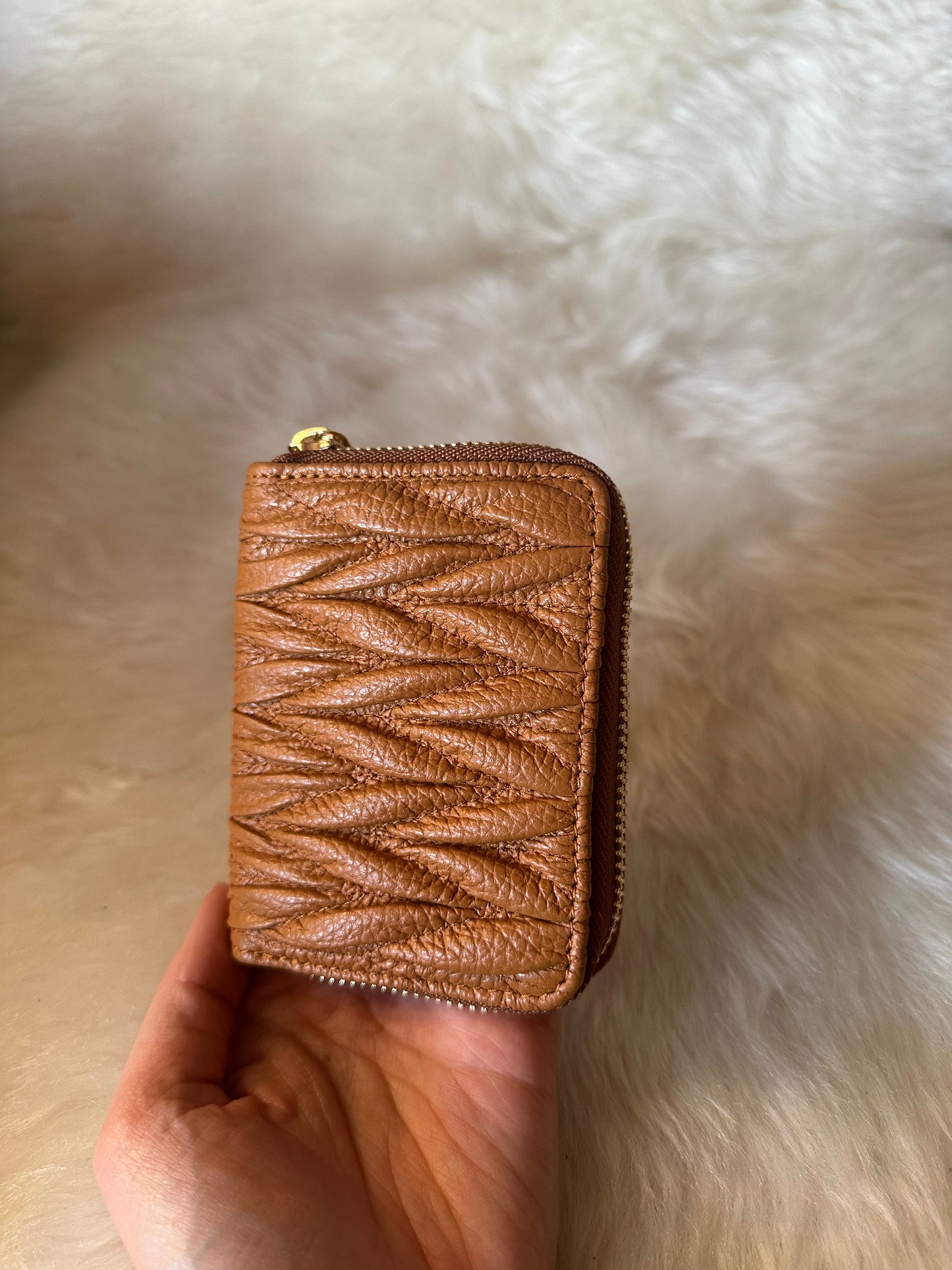 Matelassé wallet - small