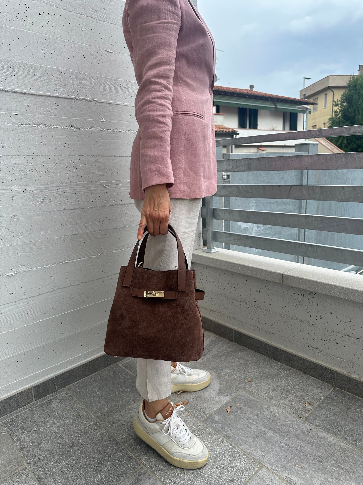 TATIANA - suede bucket