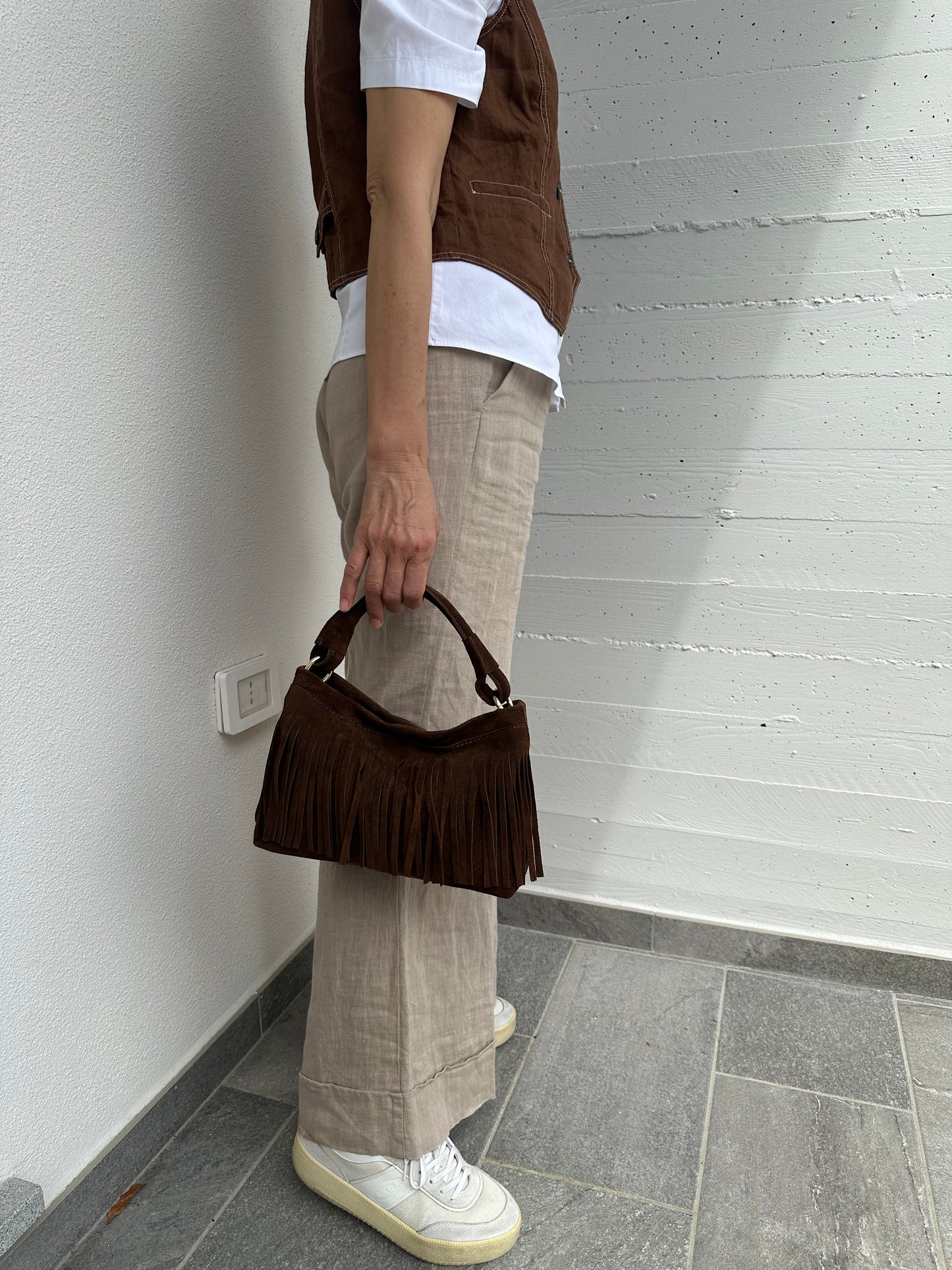 MAJE - frange suede