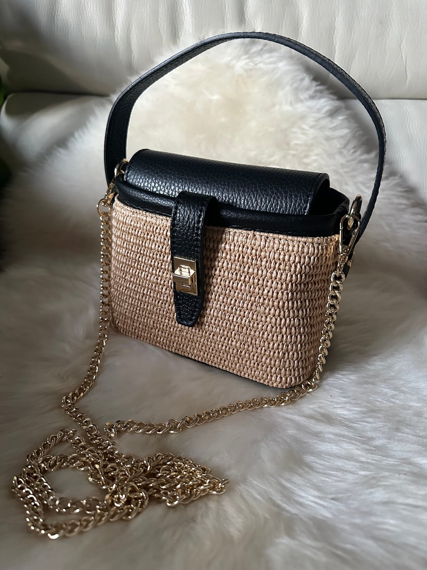 MINNY - raffia handbag