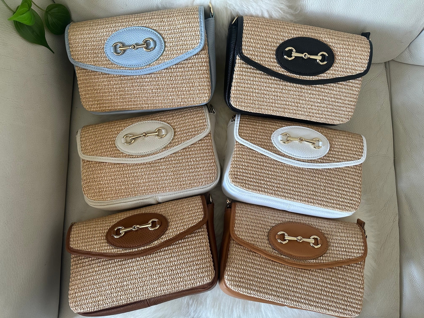 JESS- raffia and leather