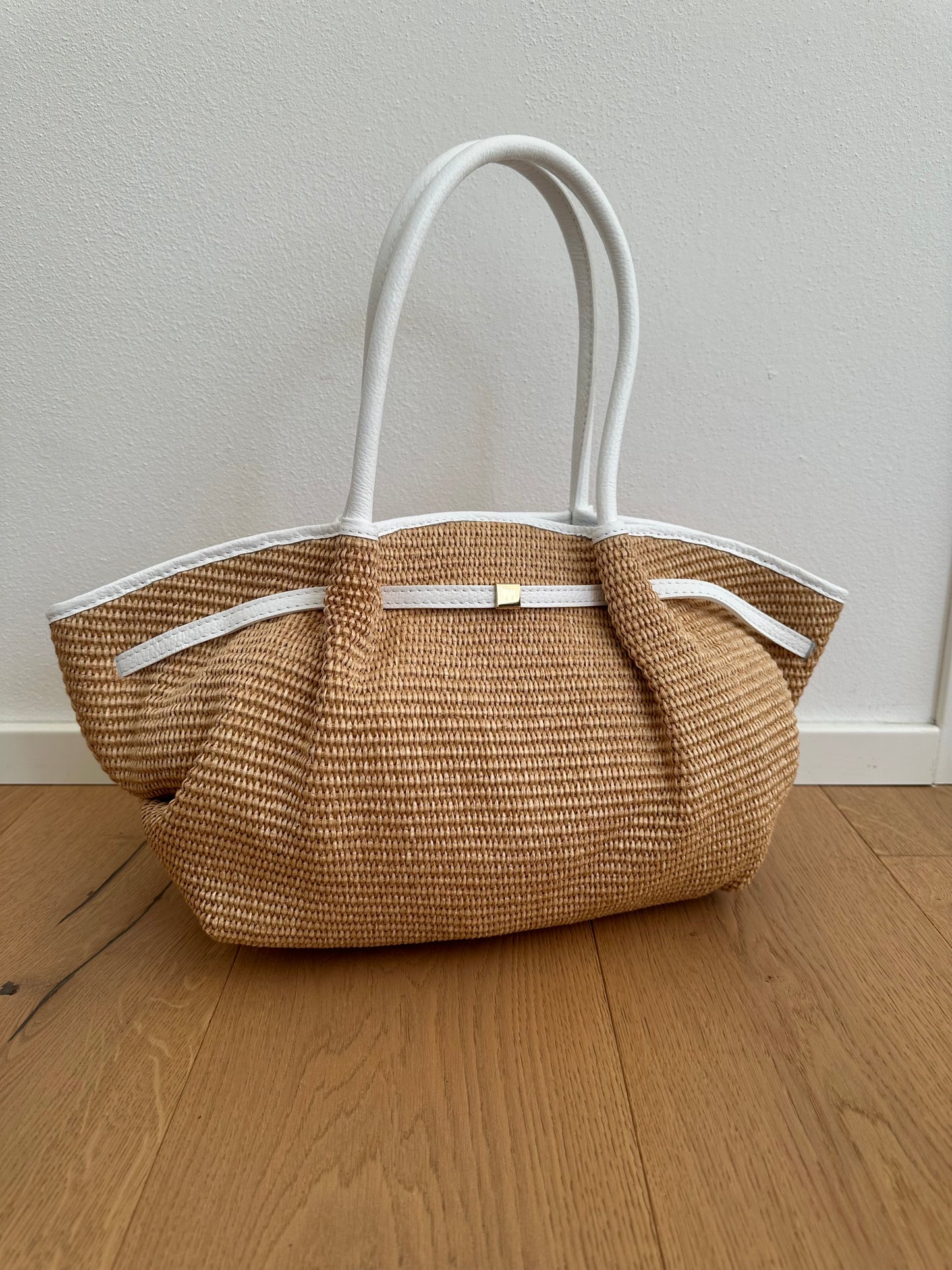 CORINNE LARGE- borsa a spalla rafia
