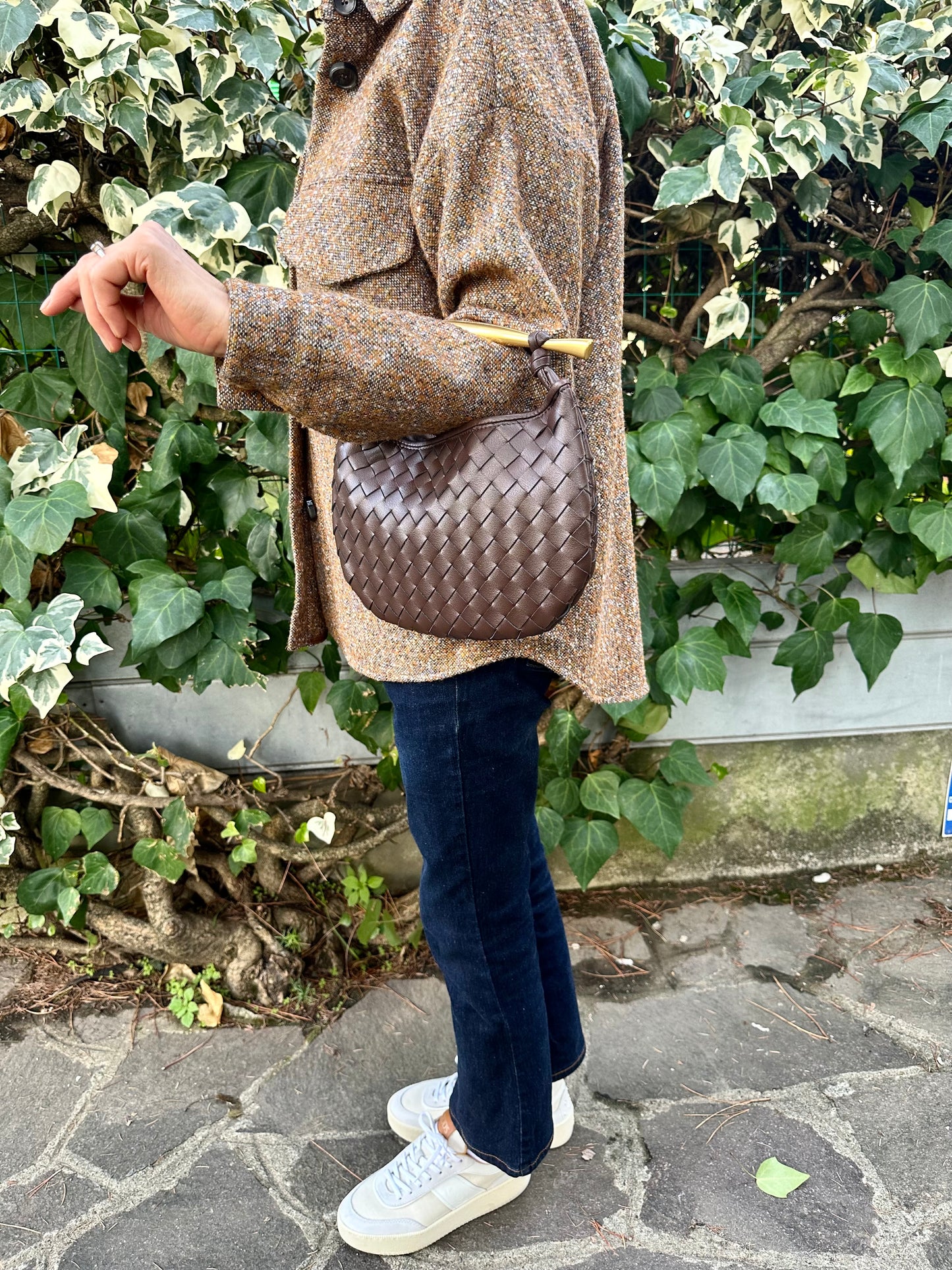 MANIA LARGE- Real woven leather