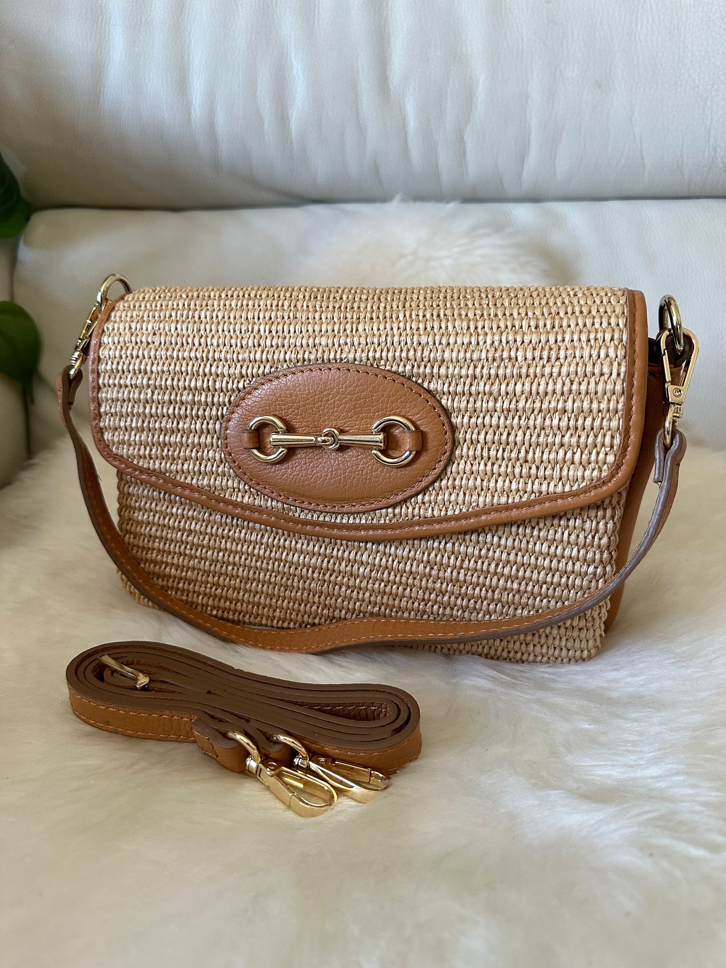 JESS- raffia and leather