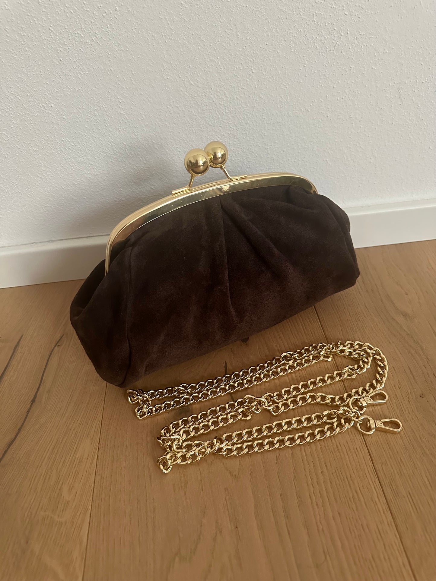 FORTUNA clutch - suede