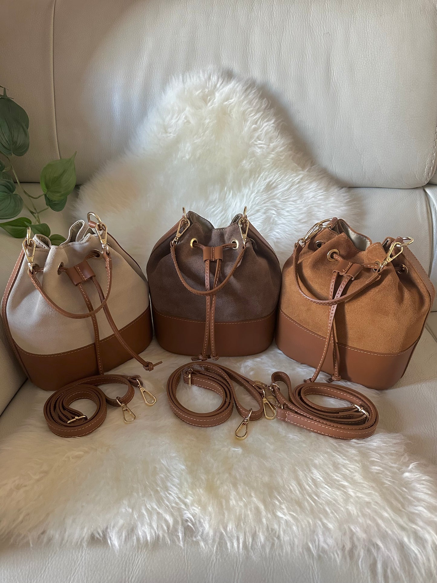 BUCKET - Wildleder