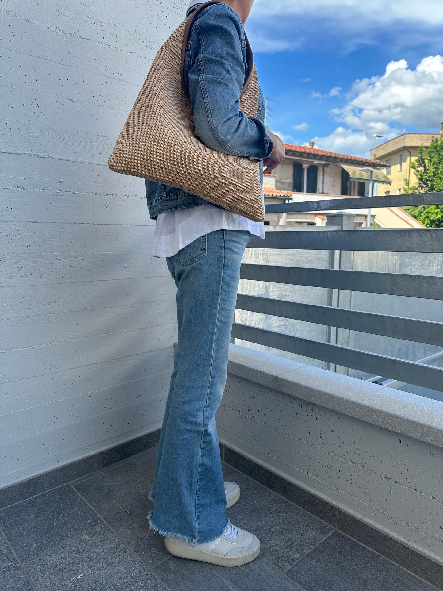 MIREA- rafia hobo bag