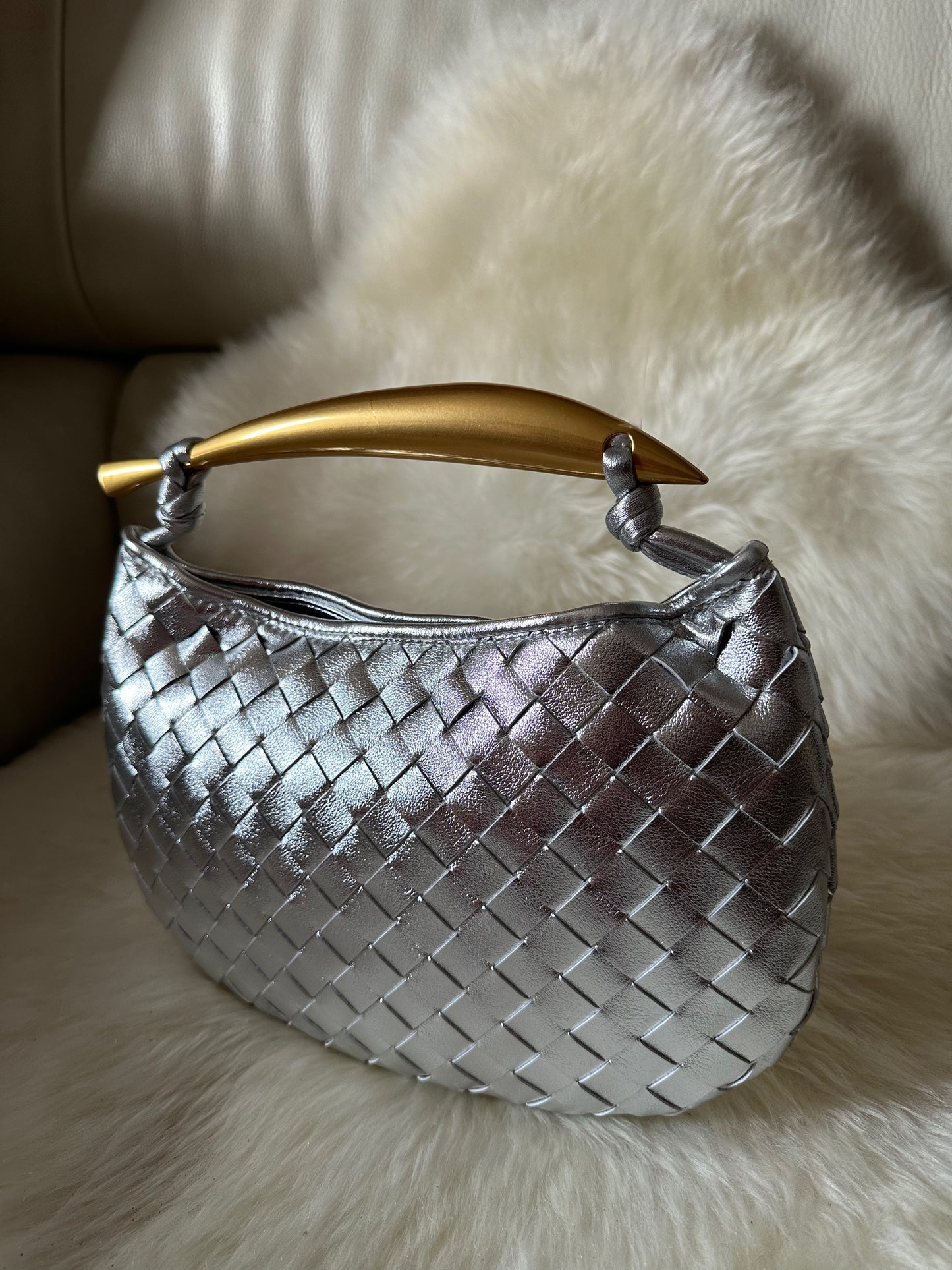 MANIA LARGE- Real woven leather