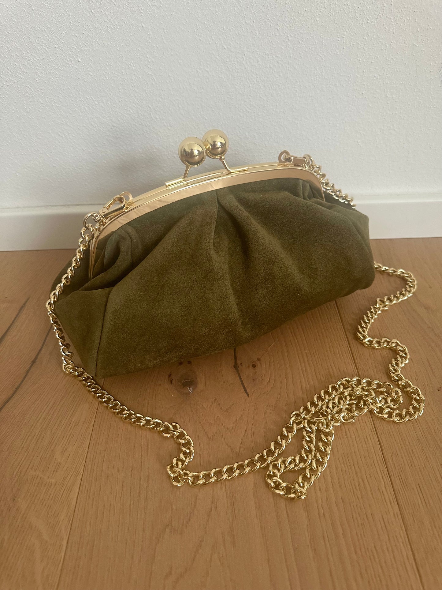 FORTUNA clutch - suede