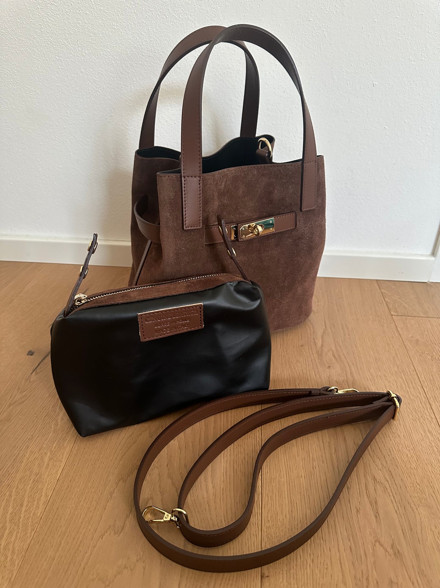 TATIANA - suede bucket
