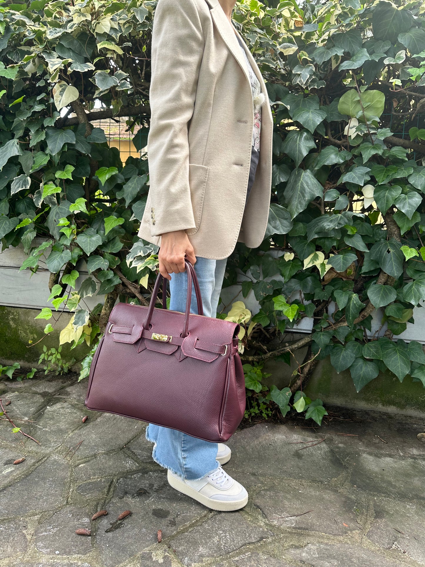 CHARLOTTE- handbag Real leather