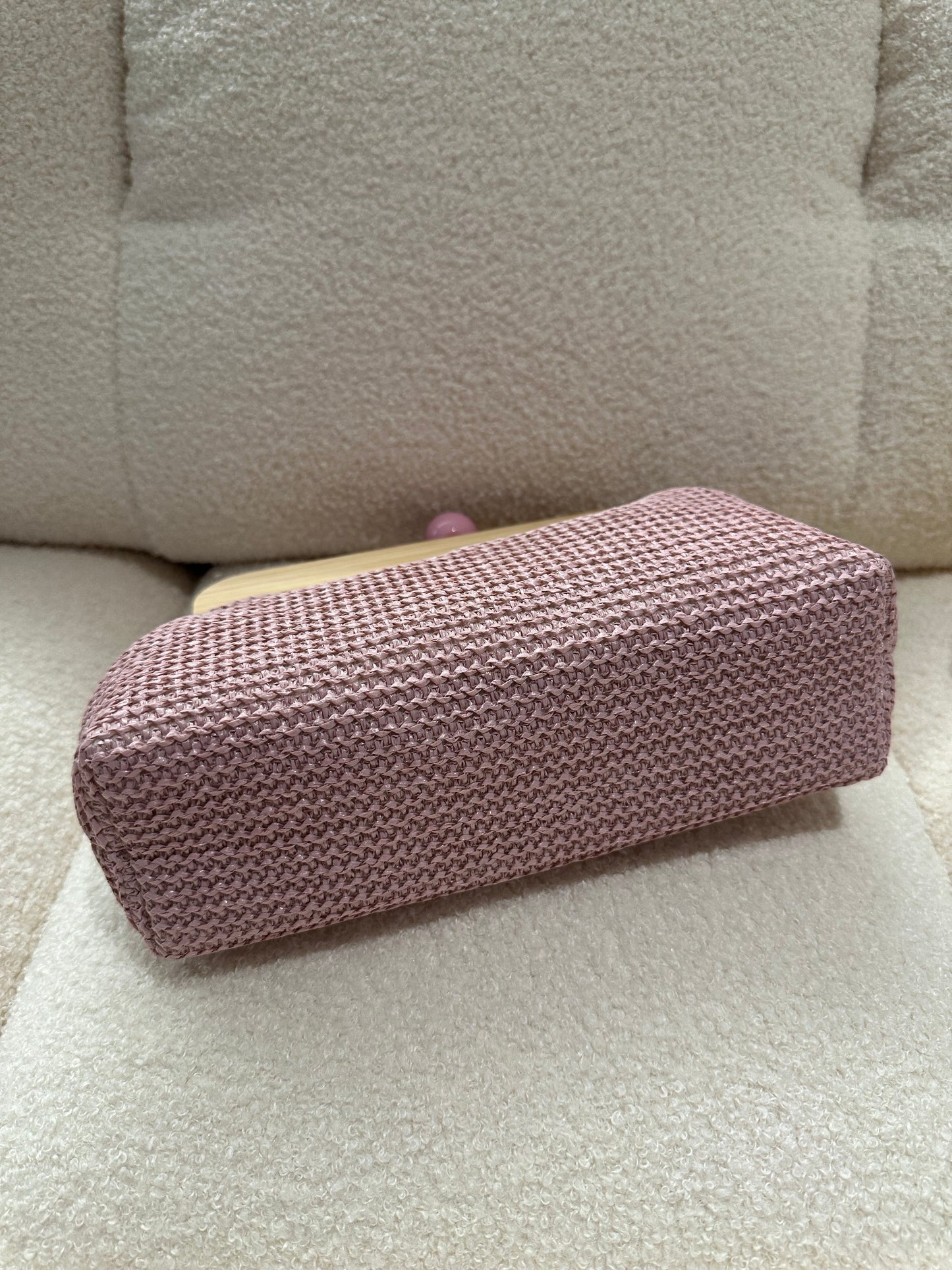 POLLY Clutch - Bast und Holz