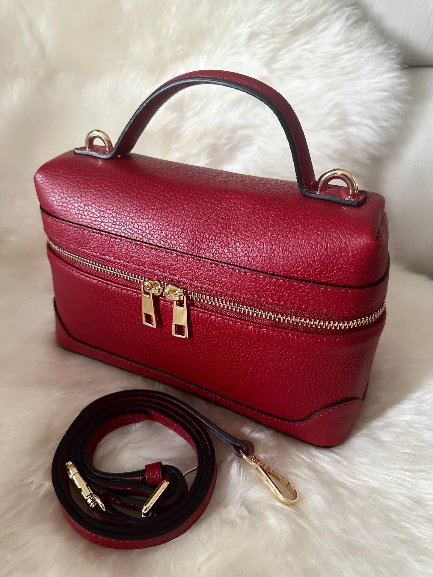 VANITY BAG - real leather