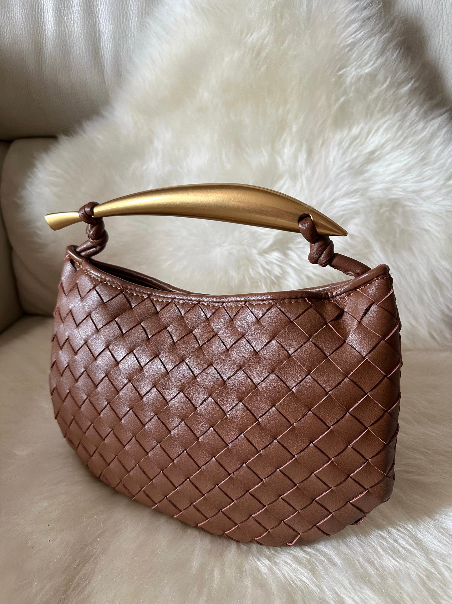 MANIA LARGE- Real woven leather