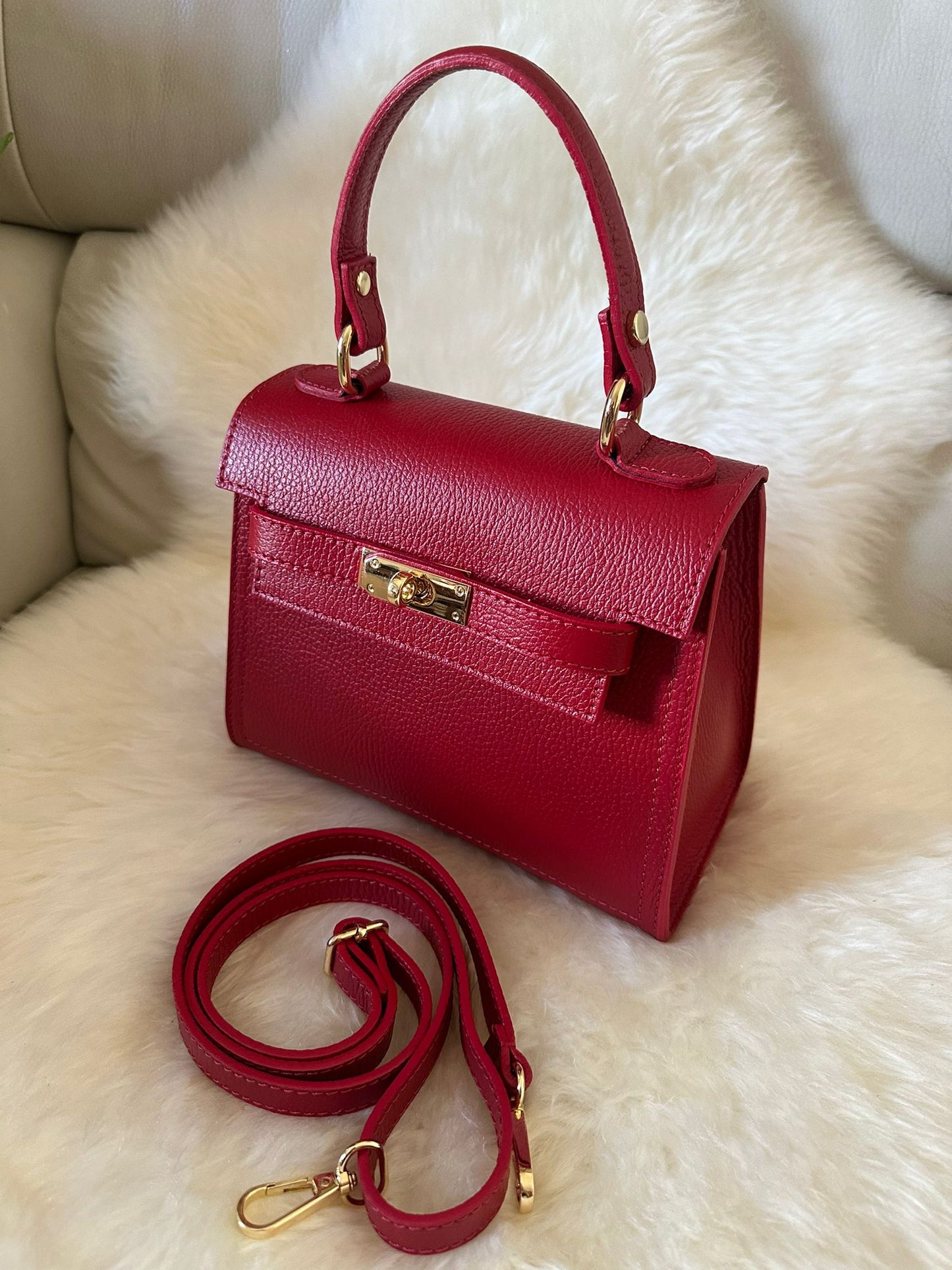 MEDIUM K- Genuine leather handbag