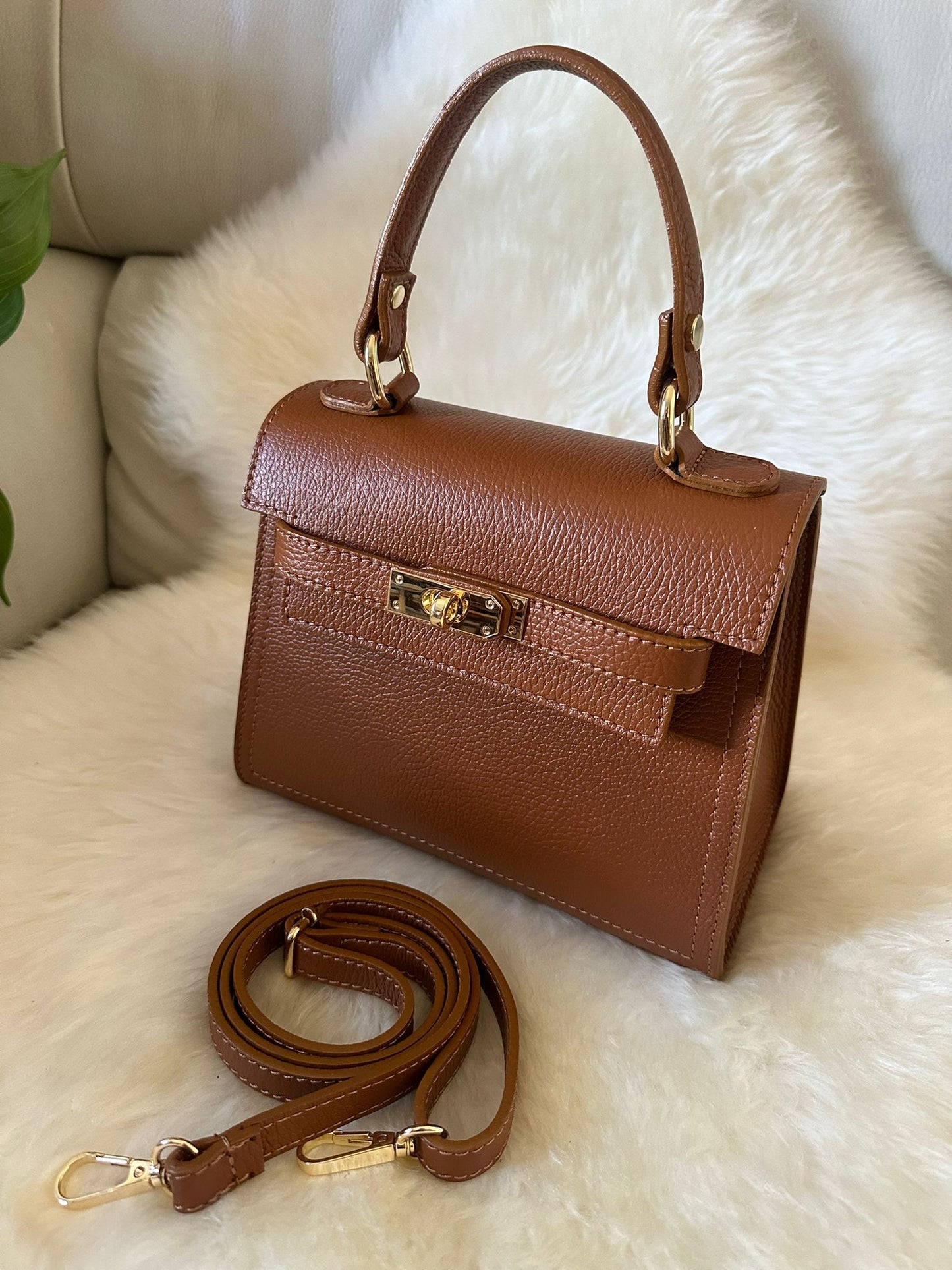 MEDIUM K- Genuine leather handbag