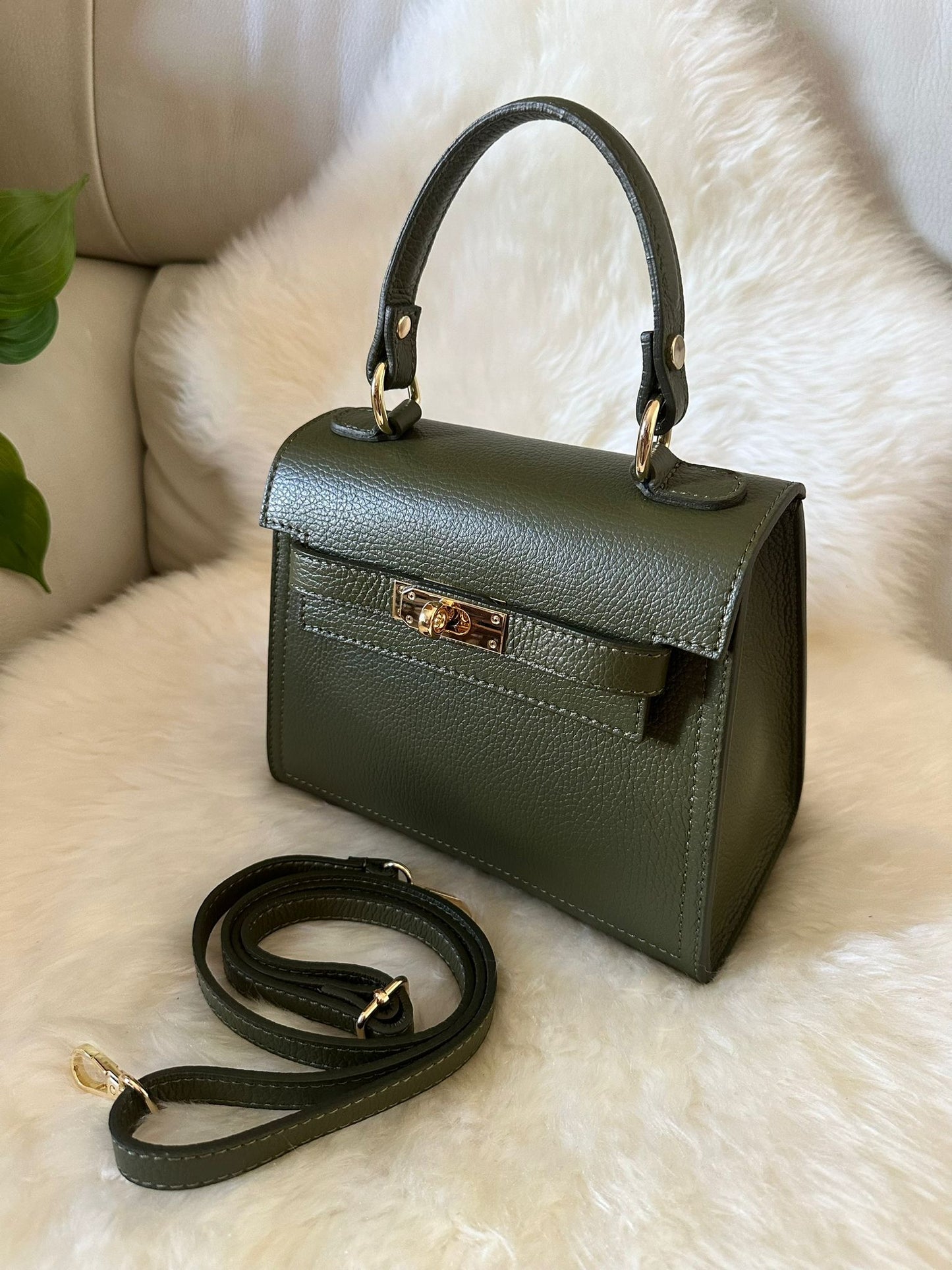 MEDIUM K- Genuine leather handbag