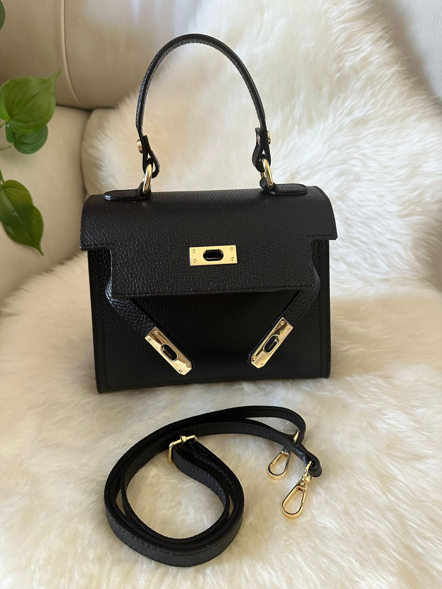 MEDIUM K- Genuine leather handbag