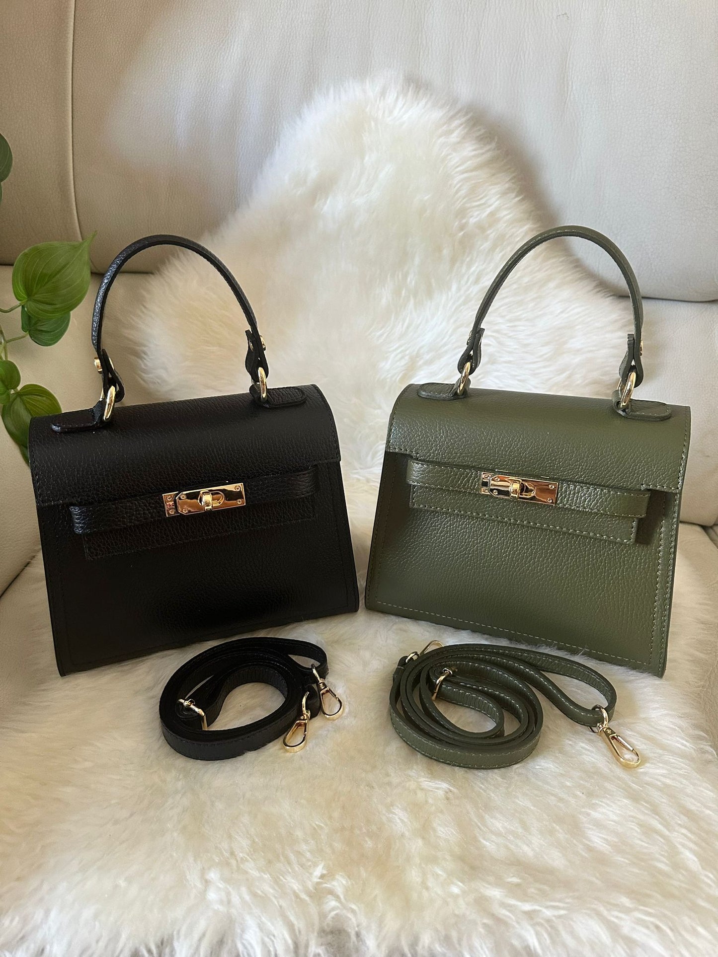 MEDIUM K- Genuine leather handbag