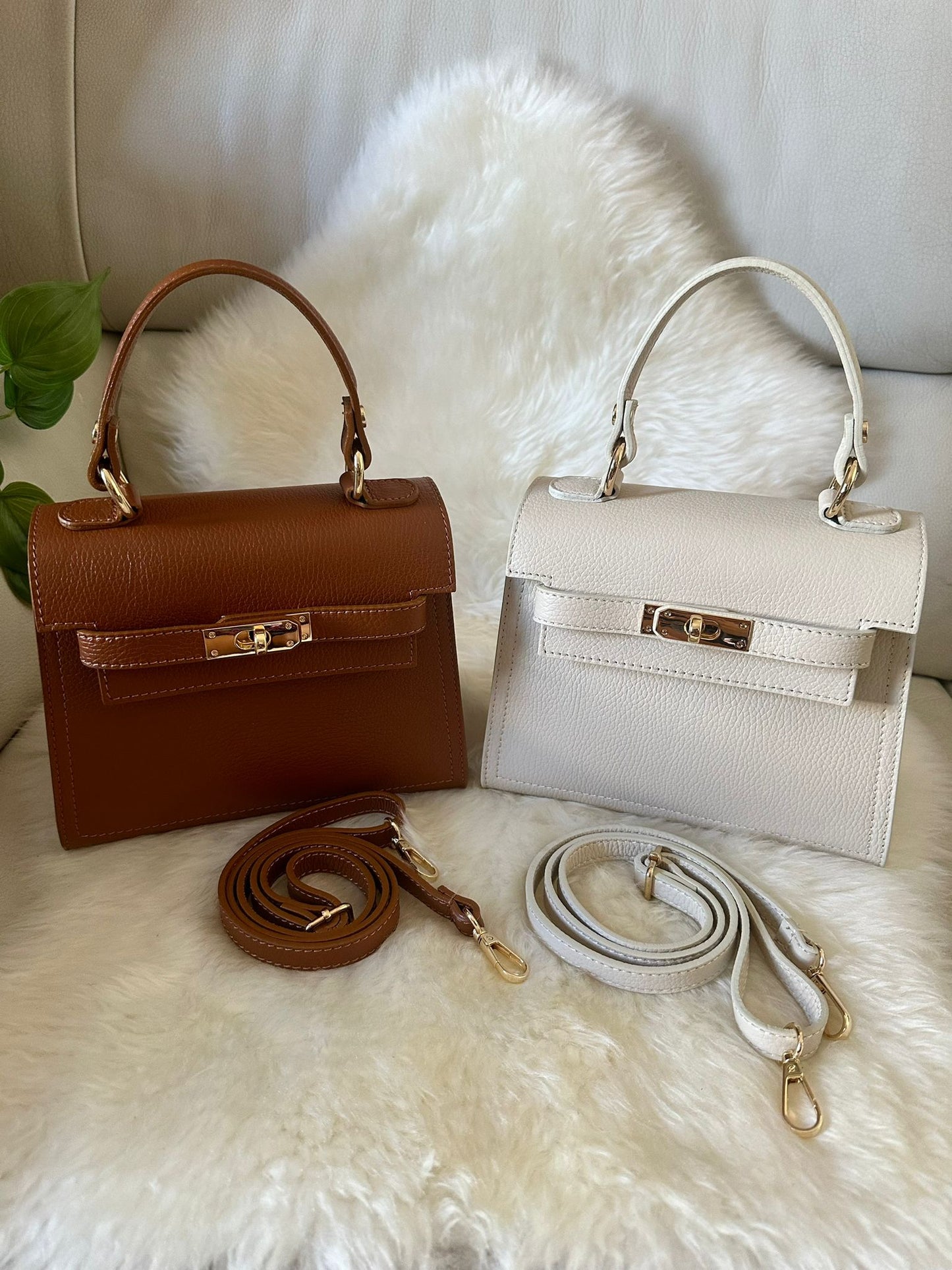 MEDIUM K- Genuine leather handbag