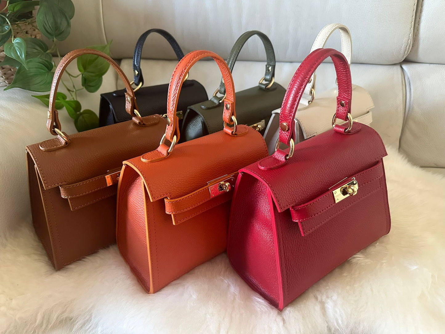 MEDIUM K- Genuine leather handbag