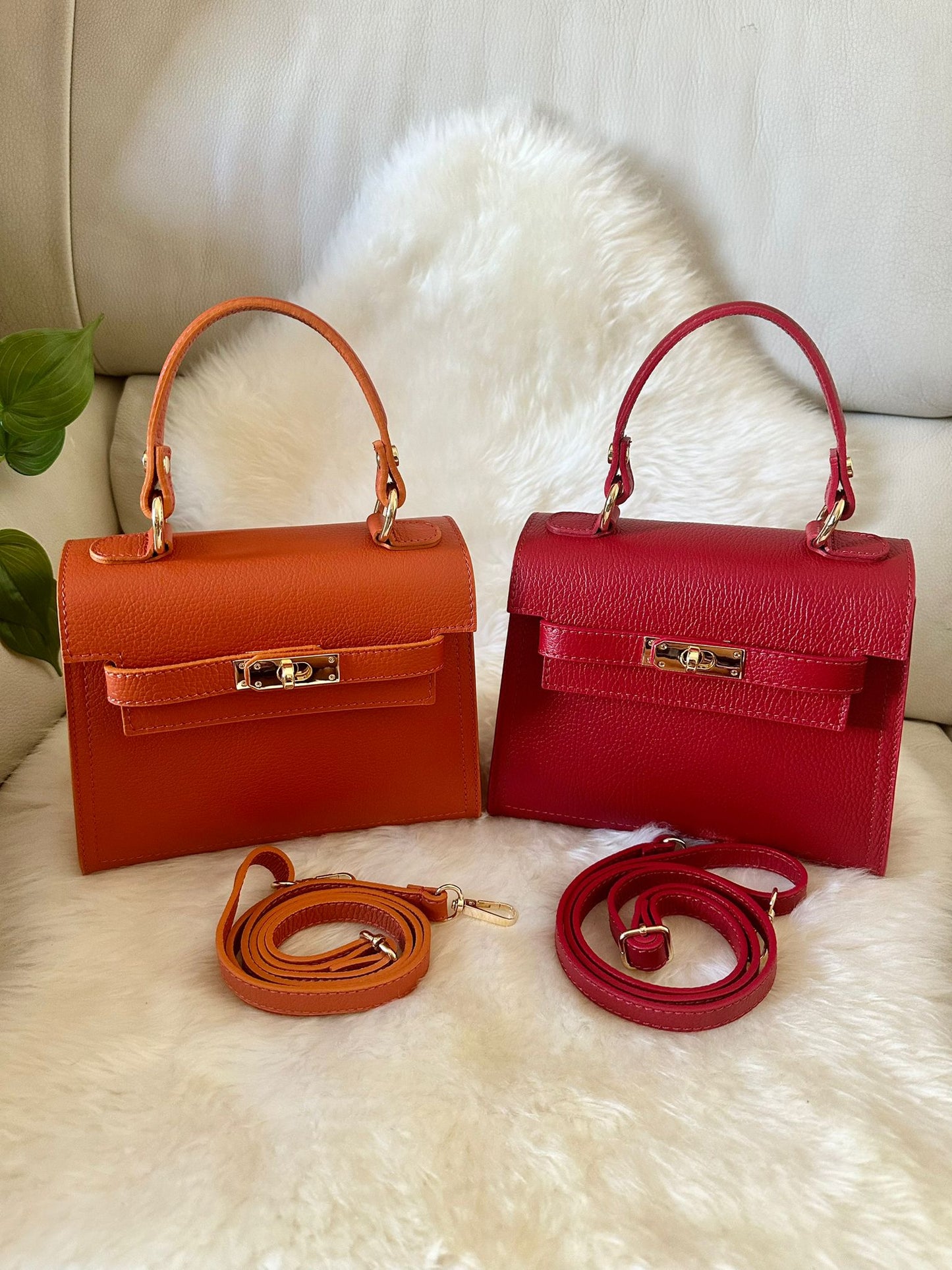 MEDIUM K- Genuine leather handbag