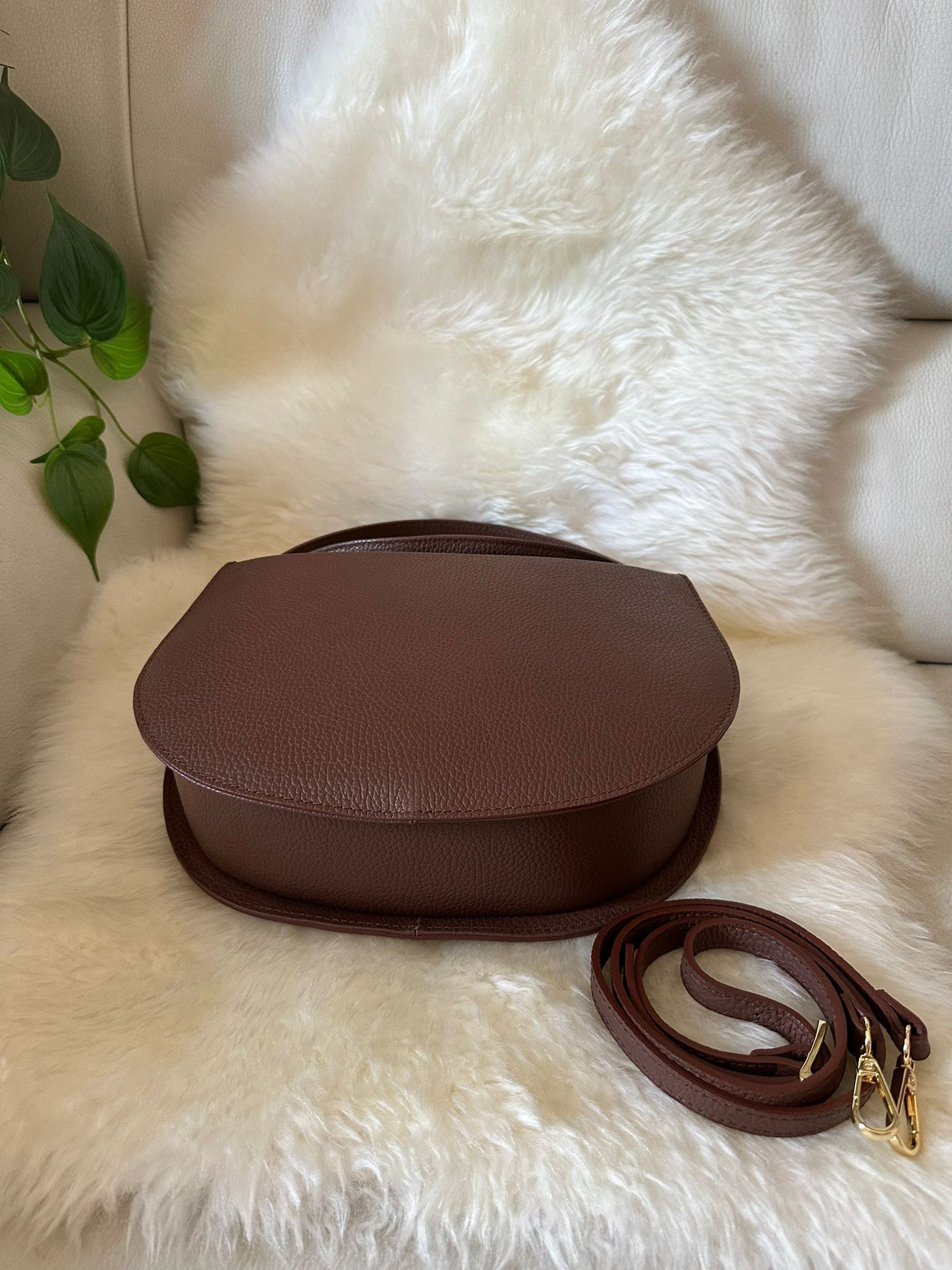 OLIVIA - genuine leather handbag and shoulder bag