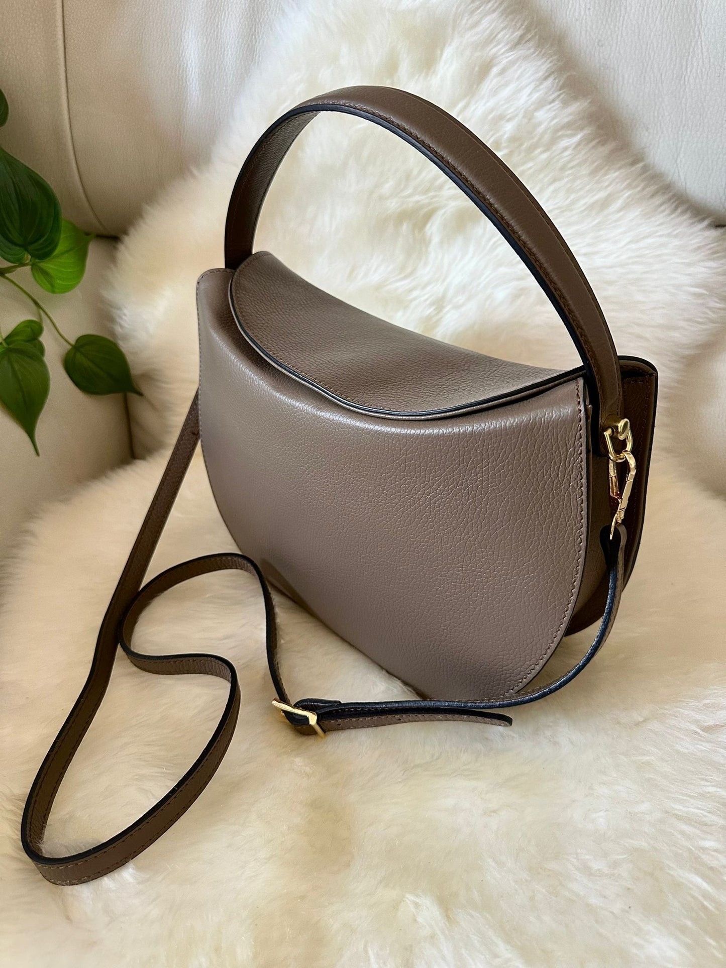 OLIVIA - genuine leather handbag and shoulder bag
