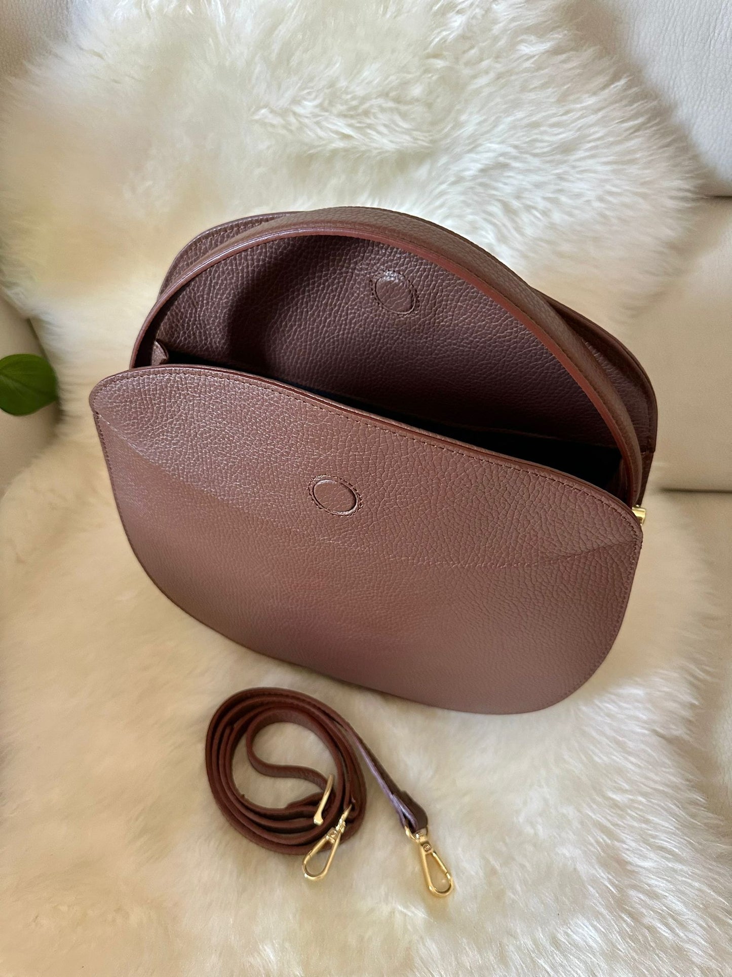 OLIVIA - genuine leather handbag and shoulder bag
