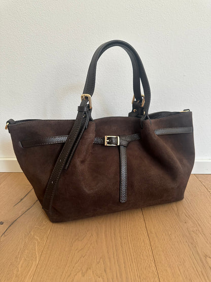 NIKY - borsa a spalla camoscio