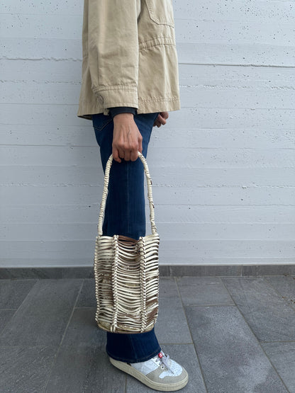 BRIANA PREMIUM- pelle intrecciata