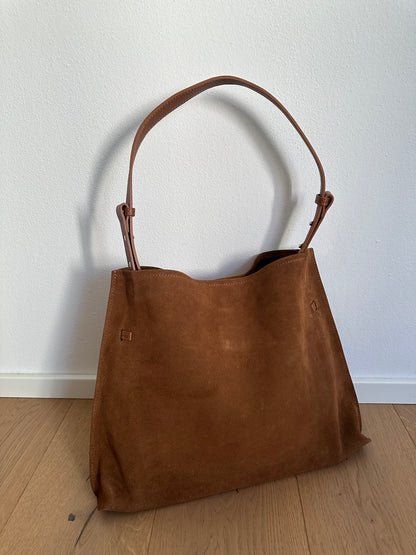 KIRA suede- borsa a spalla/ tracolla