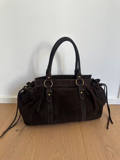 NAOMI camoscio- borsa con tracolla