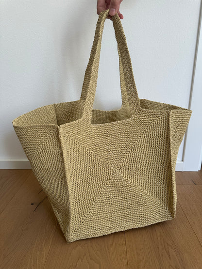 RONNY - tote artigianale rafia