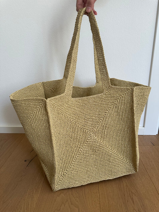 RONNY - tote artigianale rafia