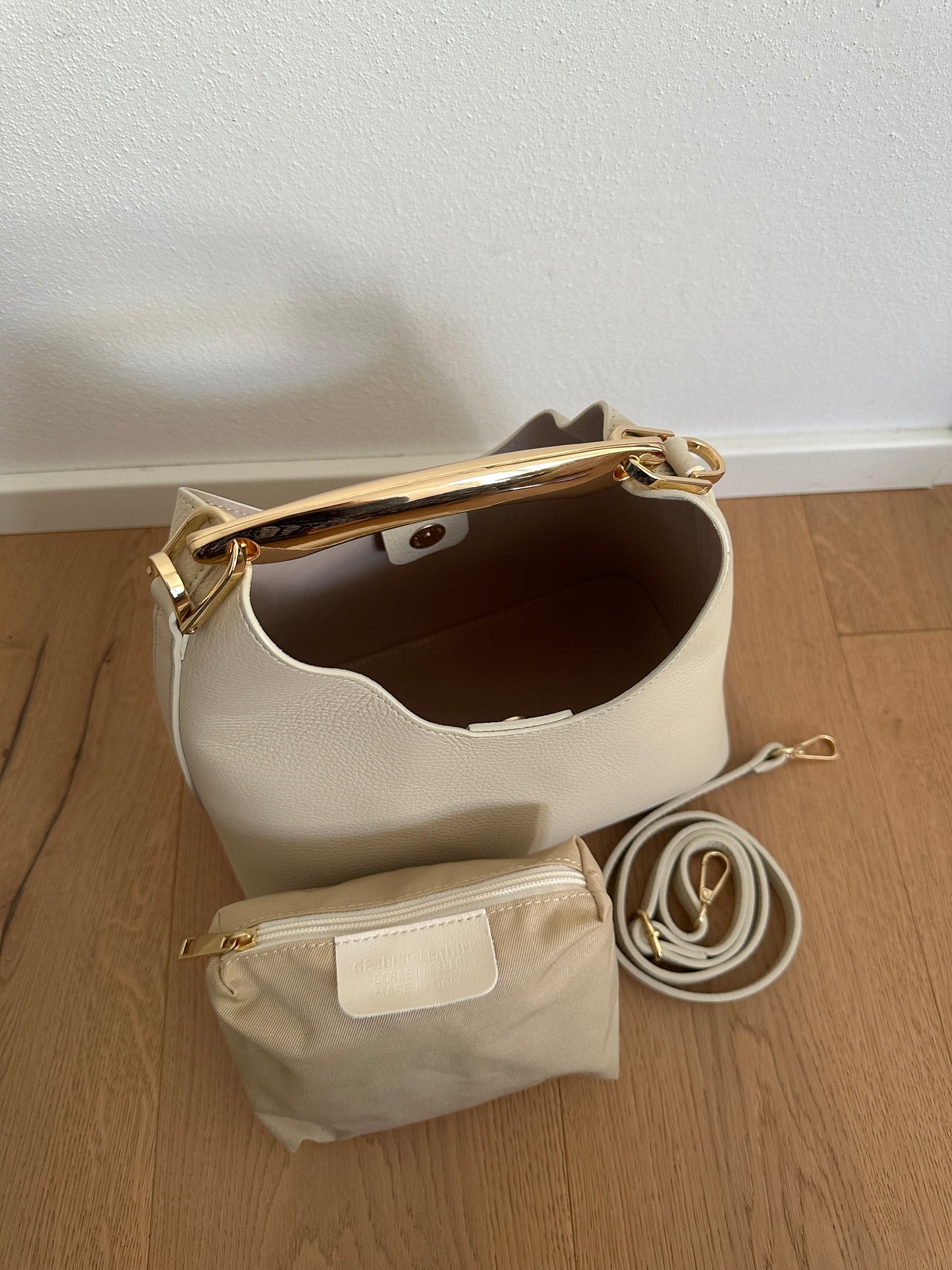 ALEX- borsa a mano, vera pelle