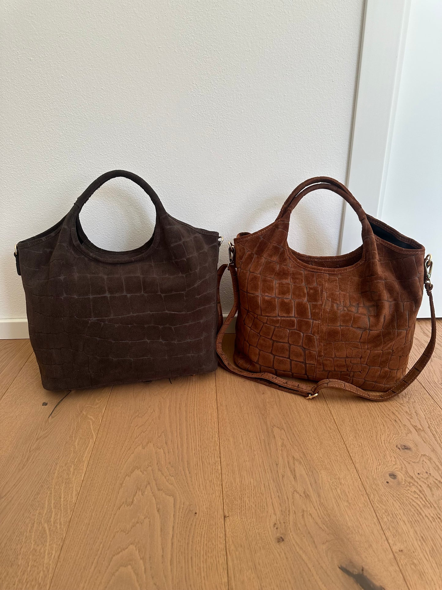 ESTELLE- suede coccodrillo