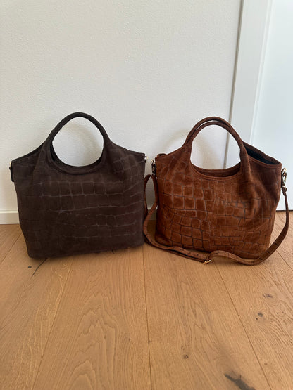 ESTELLE- suede coccodrillo