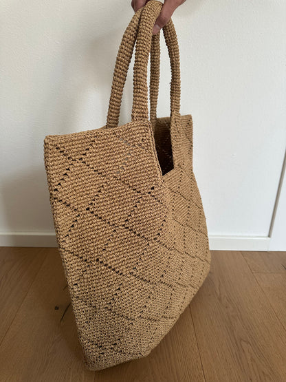 CLARISSA - tote artigianale rafia