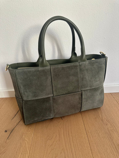 AMANDA suede large- tote bag