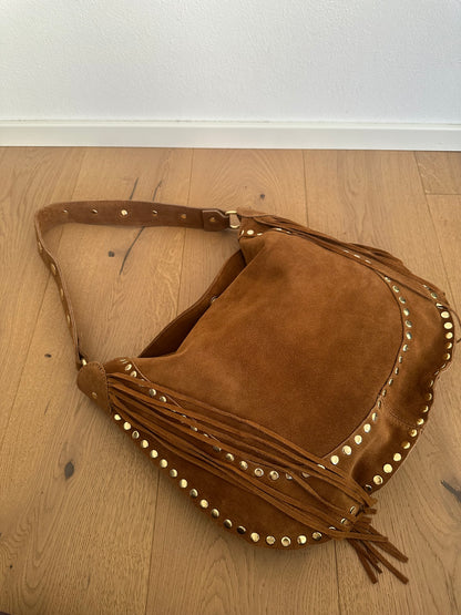 DAXY- maxi/ borsa a spalla camoscio