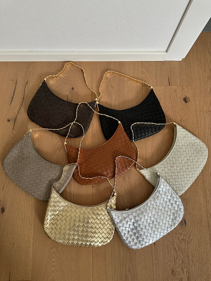 TIARA- Vera pelle intrecciata