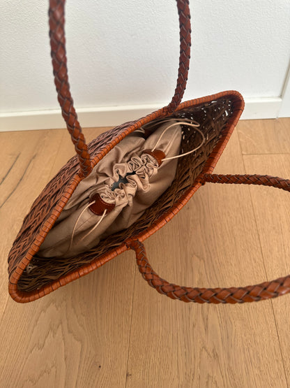 LEYA MEDIUM - tote bag intrecciata