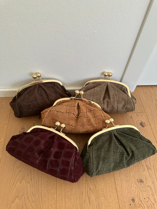 FORTUNA clutch - cocco suede