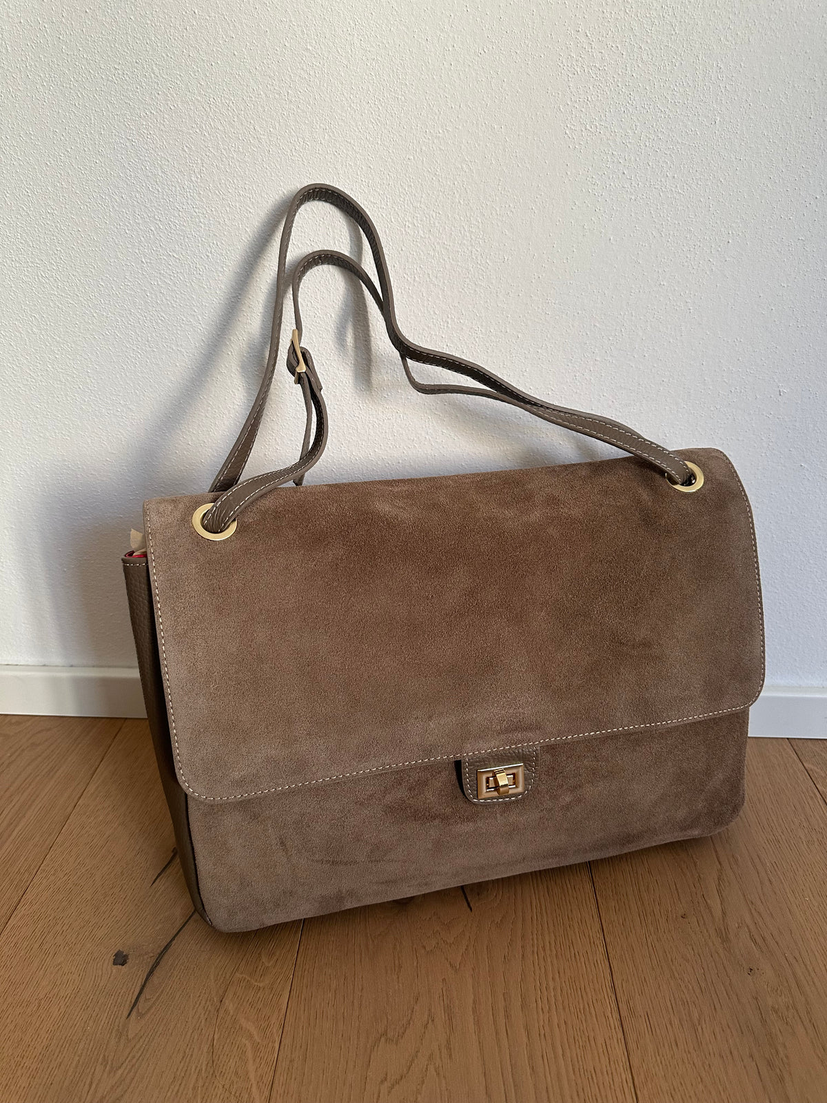 ANNABEL maxi camoscio- borsa a spalla