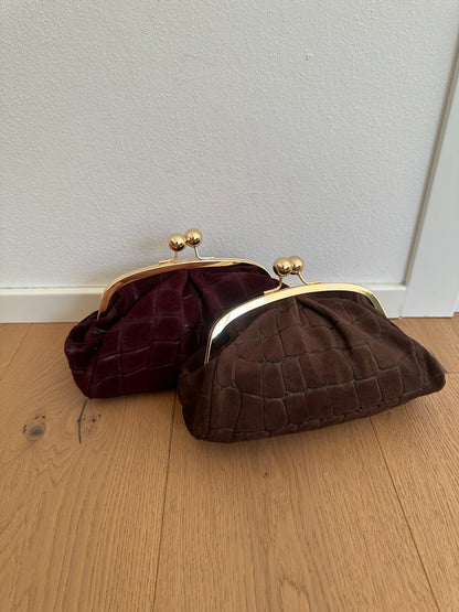 FORTUNA clutch - cocco suede